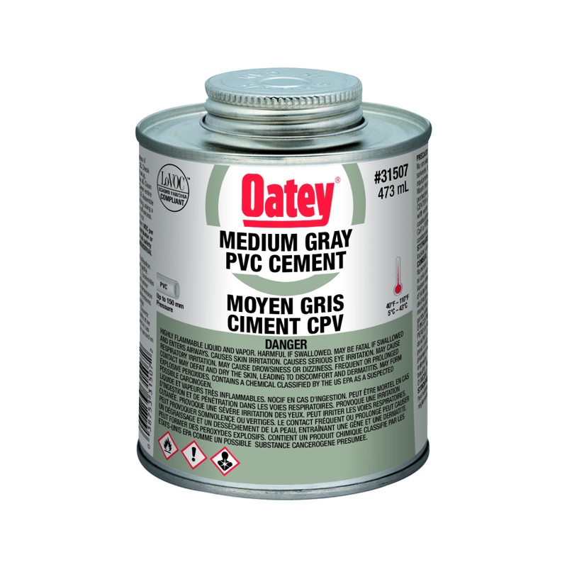 Oatey Medium Gray PVC Cement